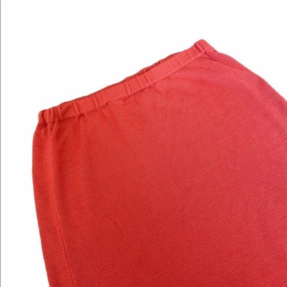 JACLYN SMITH Coral Knit Elastic Waist Skirt L - Picture 6 of 9